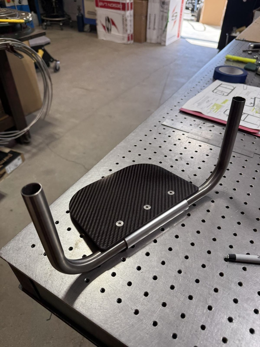 A closer look at HOC wheelchair components and fabrication details.