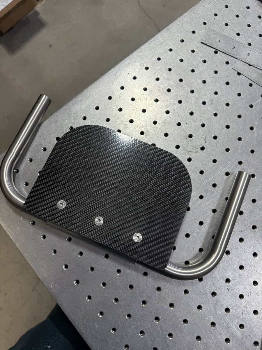 A closer look at HOC wheelchair components and fabrication details.